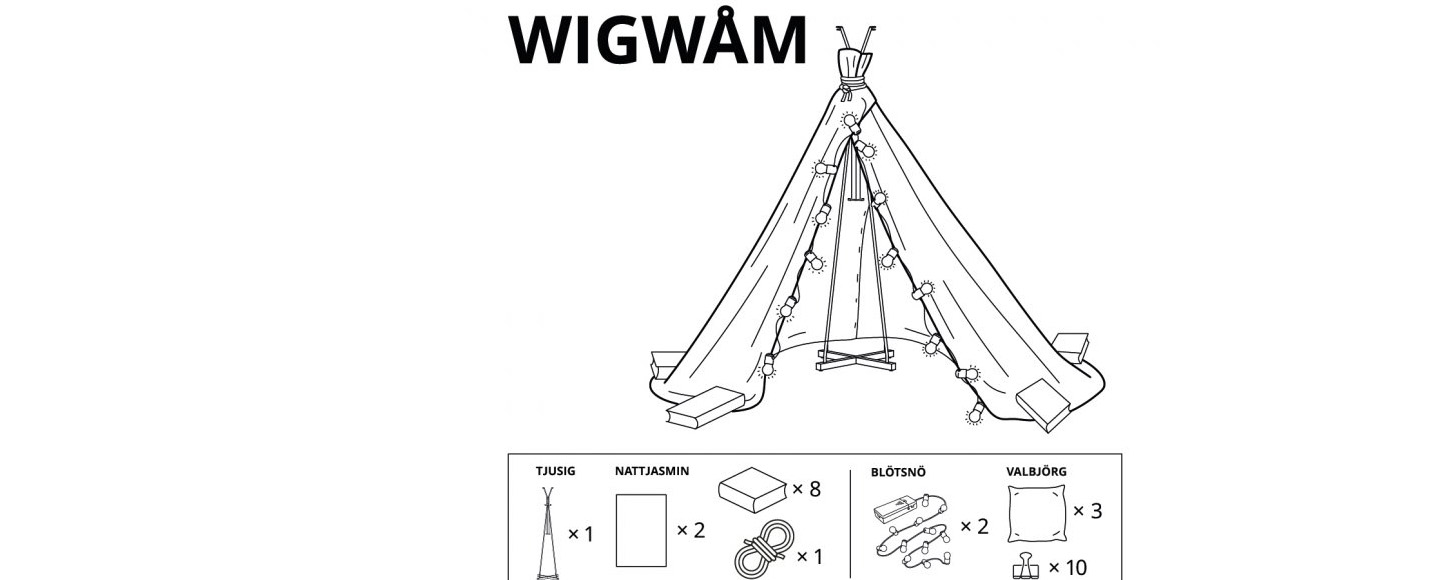 IKEA выпустила руководство, как создать вигвамы и крепости из мебели