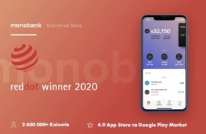 Приложение monobank получило награду Red Dot 2020