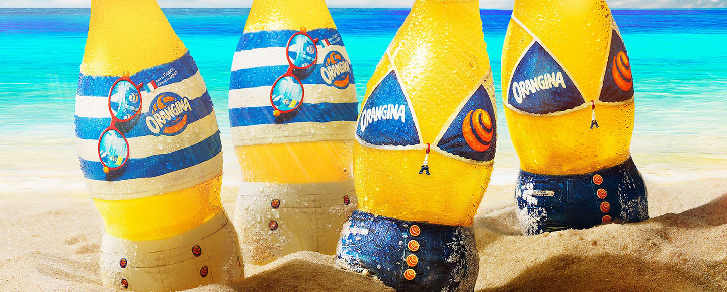 Orangina нарядили в бикини: креатив в упаковке