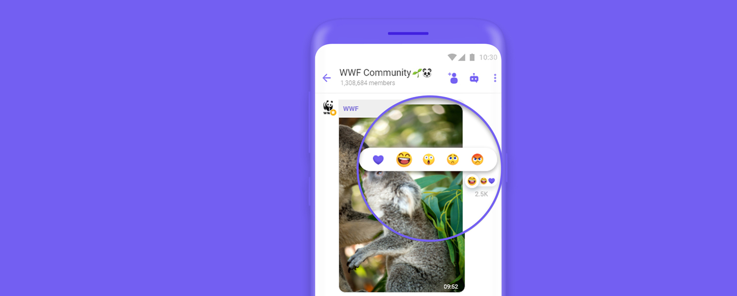 Viber анонсировал новую функцию — «реакции на сообщения»
