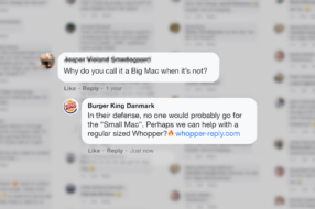 Burger King ответил на жалобы фанатов McDonalds в Facebook