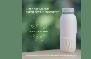 Coca-Cola представила прототип первой бумажной бутылки