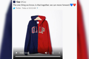 Gap удалил политический твит после критики