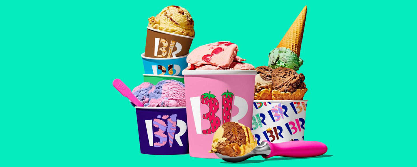 Baskin-Robbins обновил логотип и добавил ему индивидуальности