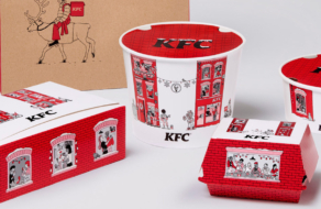 KFC выпустил рождественскую упаковку