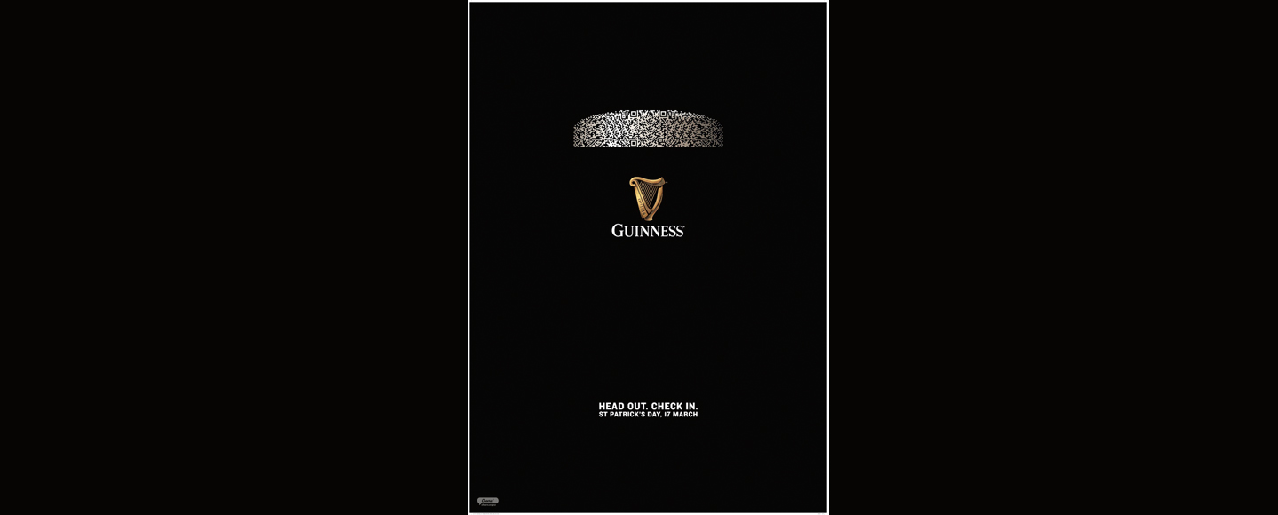 Guinness превратил пивную пену в QR-код ради социального месседжа