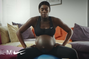 Nike воспевает силу спортсменок во время беременности