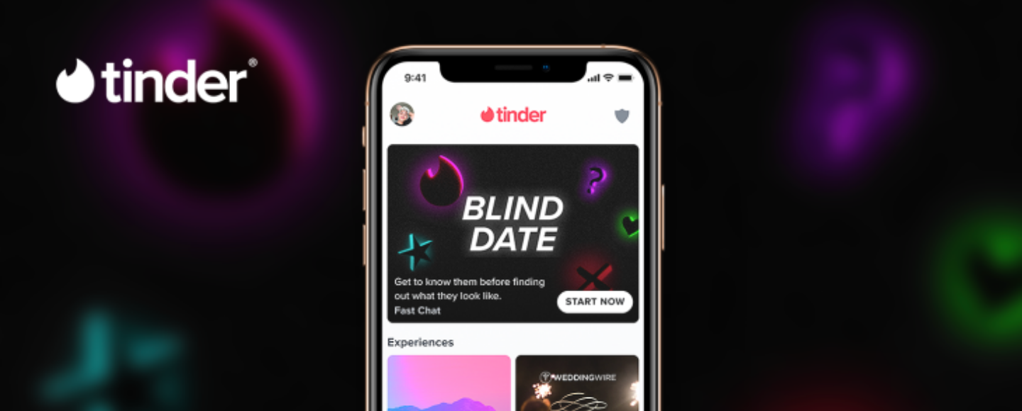 Tinder представляет виртуальное свидание вслепую | Mobile на MMR