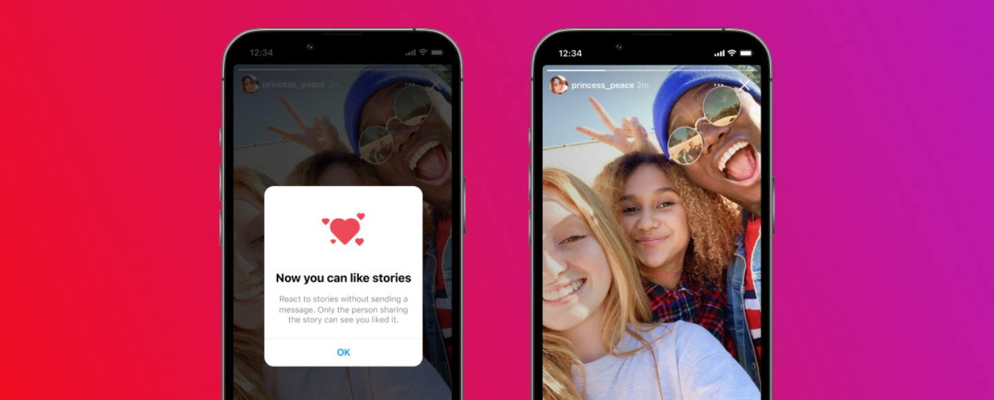 Instagram запустил функцию лайков для сторис