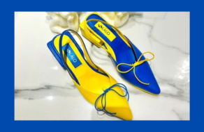 Грузинський бренд Lalo створив синьо-жовті туфлі, щоб підтримати Україну