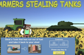Створено онлайн-гру, в якій можна вкрасти російський танк на тракторі