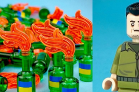 Рітейлер LEGO запустив ексклюзивні фігурки із Зеленським і коктейлями Молотова