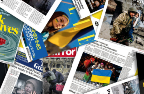 В Україні створили онлайн-бібліотеку обкладинок світових ЗМІ про війну