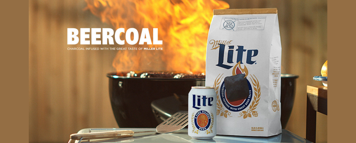 Miller Lite створив вугілля для грилю, просочене пивом