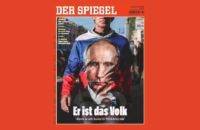 Він і є народ: німецький журнал розмістив портрет путіна на обкладинку