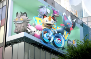 Pokémon GO представили 3D-білборд з покемонами до Дня кішок