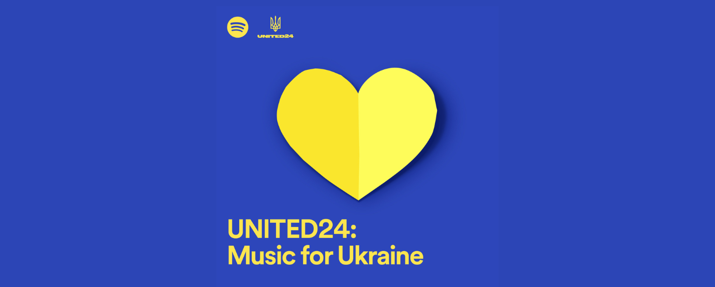 У Spotify з’явився офіційний український плейлист UNITED24: Music for Ukraine