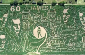 Найбільший у світі кукурудзяний лабіринт відтворив історію Джеймса Бонда