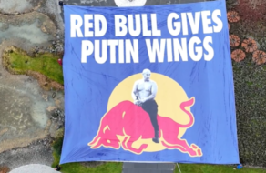«Red Bull надає путіну крила»: активісти переосмислили слоган бренду