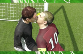 Футболісти цілуються на матчі у відповідь на політику Катару проти ЛГБТКІ+