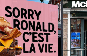 Burger King потролив McDonald&#8217;s, розмістивши повідомлення біля його ресторанів