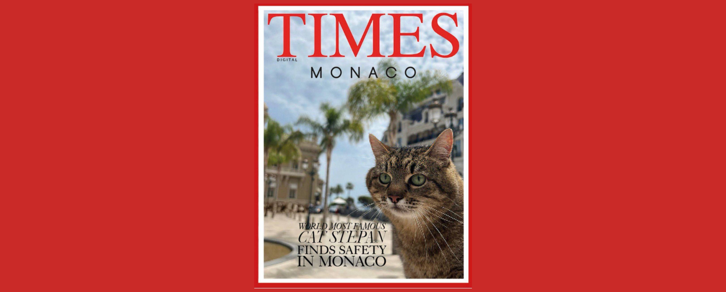 Кіт Степан з’явився на обкладинці Times Monaco