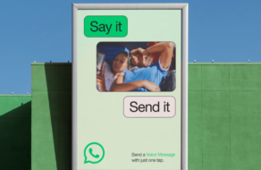 WhatsApp розмістив білборди про різні форми спілкування на платформі