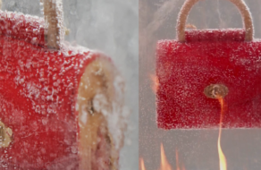Український бренд заморозив і підпалив сумку