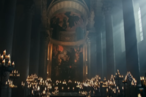 Розробник відеоігор створив демонічну фреску у французькому соборі