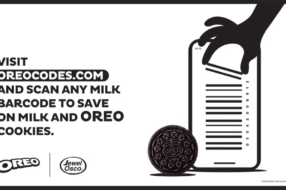 Oreo розмістив на пакуванні молока штрих-коди