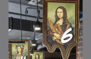 Джоконда с гречневым багетом и в вышиванке: Леонардо да Винчи вдохновил на открытие супермаркета
