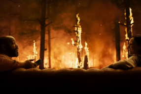 Байдужі бізнесмени зображені на тлі палаючої природи у ролику енергокомпанії