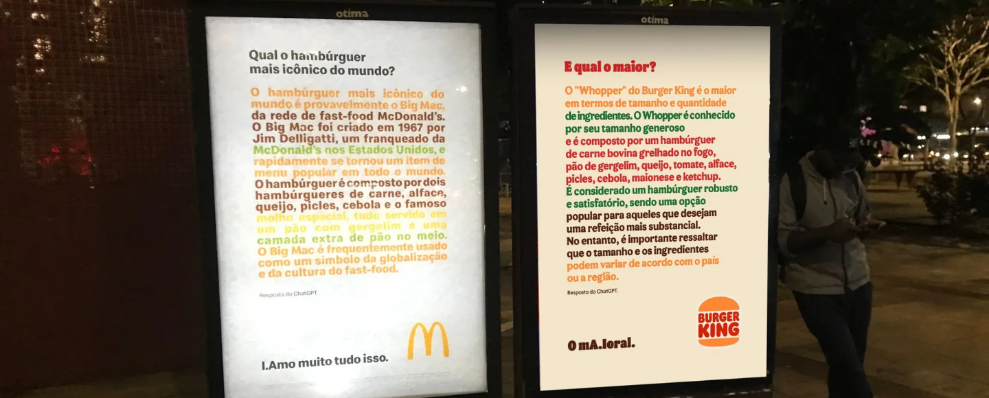 Burger King ответил на насмешку McDonald’s в ChatGPT