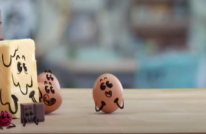 Яйца, мука и масло ожили и отправились в путь в анимационном ролике