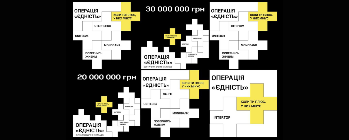 «Когда ты плюс, у них минус»: как создавалась айдентика операции «Єдність» от UNITED24