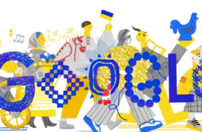 Google представил дудл ко Дню Независимости Украины