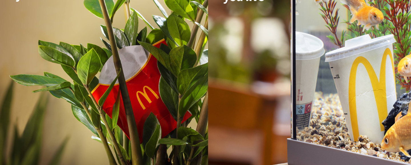 McDonald’s зобразив своє використане пакування у домах людей