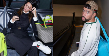 Кендалл Дженнер и Bad Bunny повторили за Бекхэмами в кампании Gucci