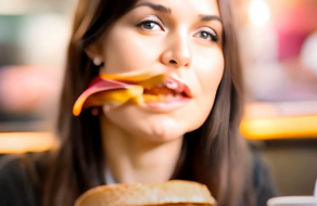 ИИ-постеры Burger King показали, что происходит с людьми после первого укуса бургера