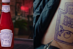Heinz створив етикетку-трафарет для тату