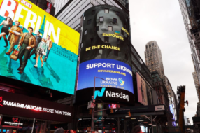 Білборд на Таймс-сквер у Нью-Йорку нагадав про війну в Україні