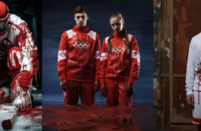 Для россиян и белорусов создали кровавую олимпийскую форму