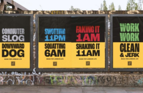 Крылышки — в 2:00, ноги — в 10:00: билборды противопоставили обычную жизнь лондонцев тренировкам