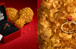 KFC создал коллекцию колец из жареной курицы в честь Дня влюбленных
