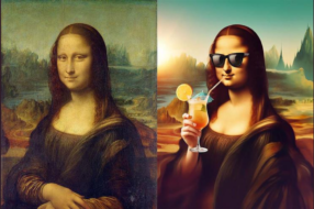Мона Ліза з піна коладою та статуя Давида в окулярах: Malibu «додав літа» творам мистецтва