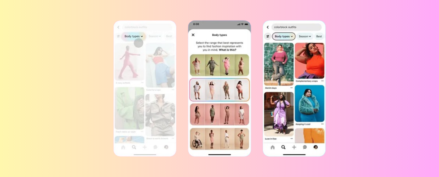 Pinterest позволит выбирать тип фигуры во время поиска модных образов