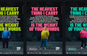 «Самое тяжелое, что у меня есть, — это вес твоих слов»: постеры выступили против фэтфобии во Франции