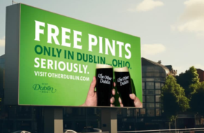 Билборды Дублина в Огайо пригласили жителей его ирландского тезки на бесплатное пиво