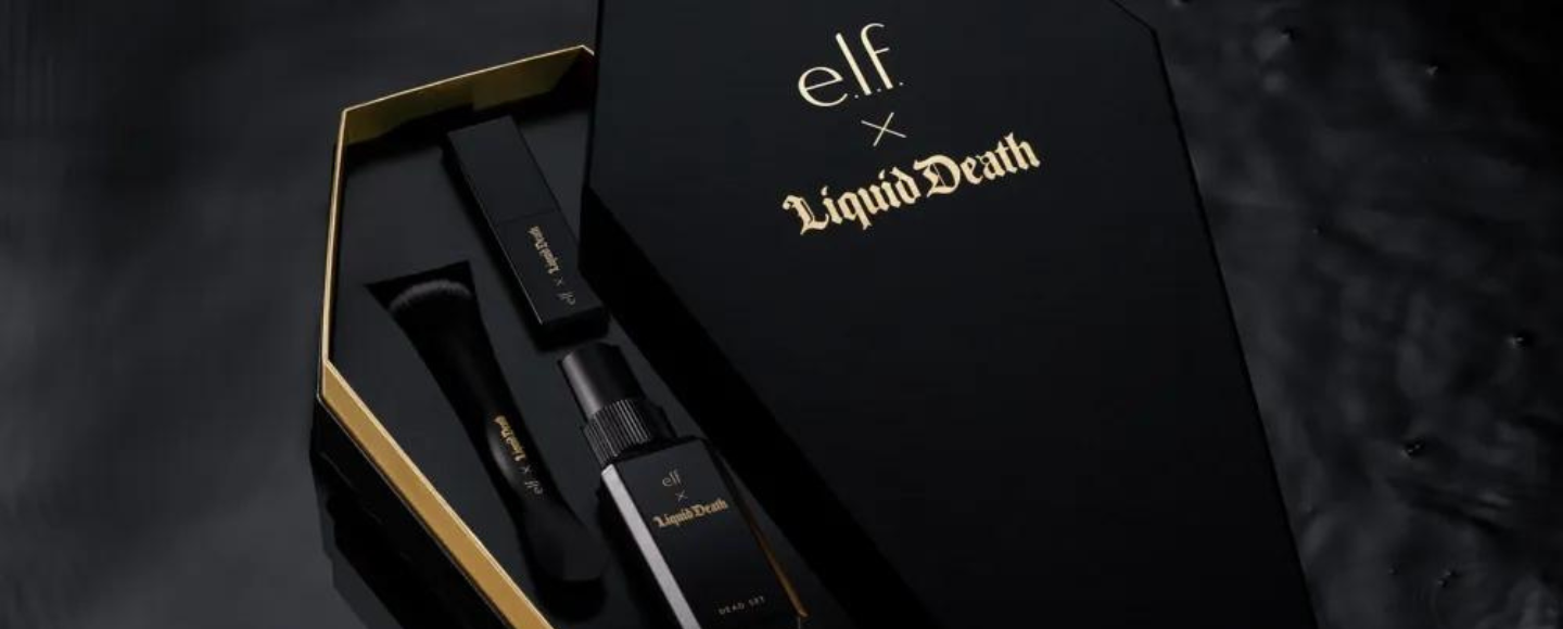 E.l.f. Beauty и Liquid Death представили коллекцию средств для макияжа в коробке-гробу