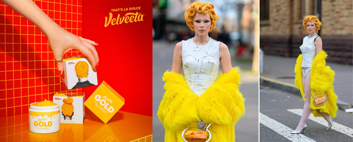 Бренд плавленого сыра Velveeta выпустил желтую краску для волос